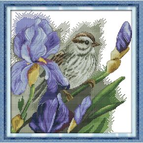 Howie's Needlepoint Cross Stitch Kits, 11CT Pre-Printed Pattern Needlepoint Kits, Full Range of Stamped Starter Kits (Elve Walking Dog, 14.2 x 15 Inch)