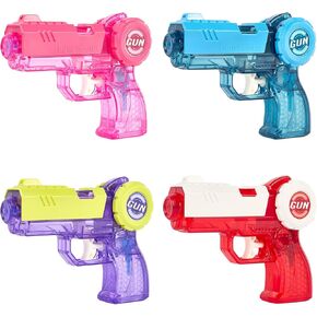 مدافع مائية للأطفال - 4 عبوات مدفعية صغيرة مسدس مياه مياه صغيرة ألعاب Blaster للأولاد الصغار الصغار - ألعاب الصيف للسباحة في الهواء الطلق Pool Party Party