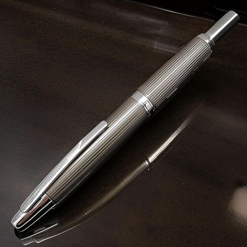 JH10 Press Fountain Pen Fine Nib with Velvet bag, Retractable Nib Calligraphy Ink Pen with Converter Writing (Gradient Red) in Saudi Arabia