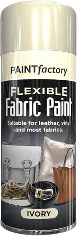 Ivory Flexible Fabric Spray Paint, Suitable for Leather Vinyl Textile Clothes Fast Drying 200 ml in Kuwait
