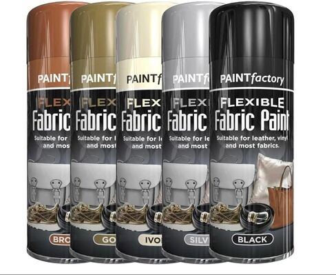 Ivory Flexible Fabric Spray Paint, Suitable for Leather Vinyl Textile Clothes Fast Drying 200 ml in Kuwait