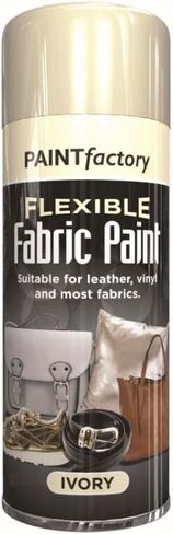 Ivory Flexible Fabric Spray Paint, Suitable for Leather Vinyl Textile Clothes Fast Drying 200 ml in Kuwait