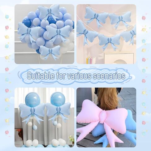 4pcs palloons jumbo الشريط المتضخم coquette القوس البالونات القوس الحزب coquett in Kuwait
