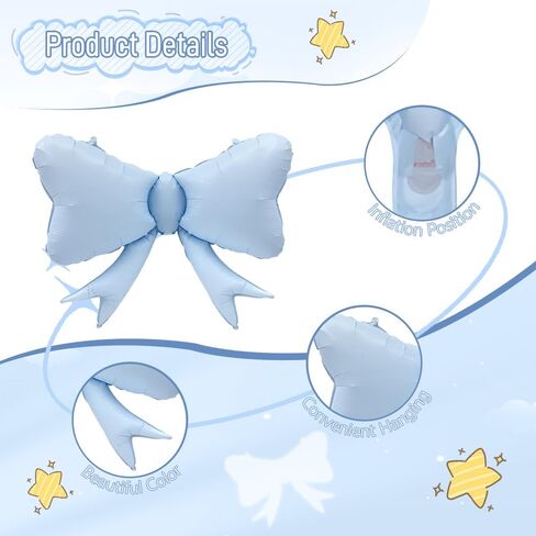 4pcs palloons jumbo الشريط المتضخم coquette القوس البالونات القوس الحزب coquett in Kuwait