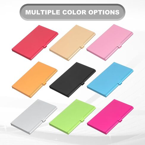 PATIKIL Business Card Holder, 10Pcs Aluminum Metal Card Case Professional Pocket Card Holder for Name Card Credit Card, Golden in Kuwait