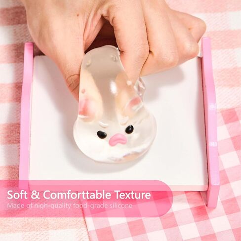 Cute Animals Taba Squishy Toys for Kids & Adults – Kawaii Stress Relief Fidget Sensory Toys, Soft Silicone Squeeze Gifts for Children, Teens, and Adults (Transparent Pufferfish) in Saudi Arabia