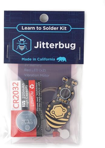 jitterbug لحام مجموعة | مشاريع إلكترونيات DIY للمبتدئين | STEM Practice Science Project | لوحات دائرة محرك الاهتزاز الإلكترونية مع البطارية in Kuwait