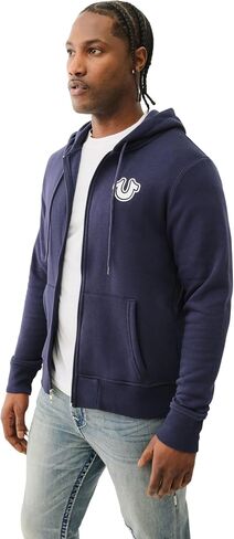 True Religion Men's Zip Up Hoodie in Saudi Arabia