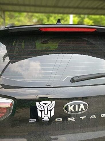 Carcool عاكس الضوء محولات Autobot - سيارة، دراجة نارية، نافذة السيارة، شاحنة، دفتر، ملصق الفينيل صائق، اكسسوارات السيارات Autobot، ملصقات ديكور السيارة (أصفر ذهبي) in Saudi Arabia