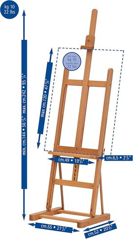 Mabef Deluxe Studio Easel (MBM-06D) in Kuwait