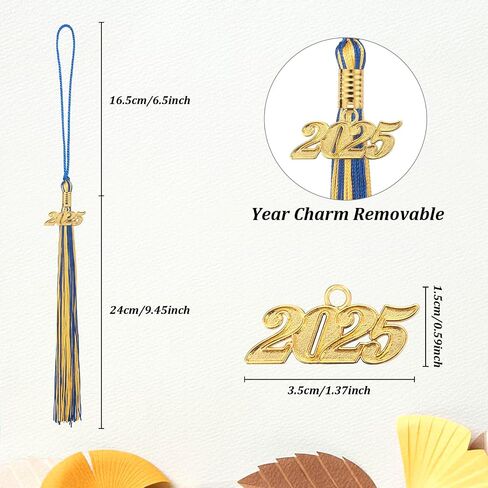 Graduation Tassels, 2025 Graduation Cap Tassel with Gold Charm for Graduation Regalia, Ceremonies Souvenir, Kindergarten, High School College Graduation Hat Decoration in Saudi Arabia