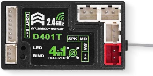 Orlandoo Hunter D4L Receiver, Model D401E Car Sound and D401T Truck Sound, 4-in-1 (D401E) in Saudi Arabia