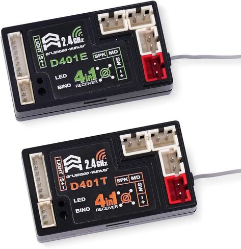Orlandoo Hunter D4L Receiver, Model D401E Car Sound and D401T Truck Sound, 4-in-1 (D401E) in Saudi Arabia