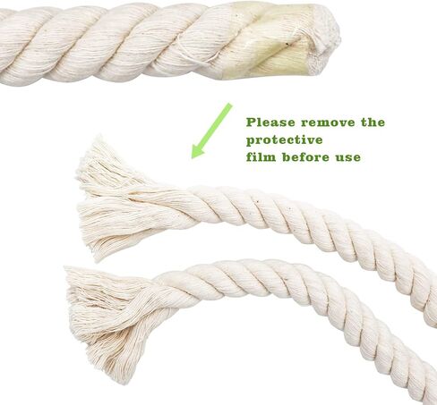 78.7 Inches Cotton Climbing Rope Toy, Lengthen and Bold Bird Ladder Bridge, Swing Toys, Pet Cage Accessories for Parakeets, Cockatiels, Macaw, African Grey Parrot in Saudi Arabia