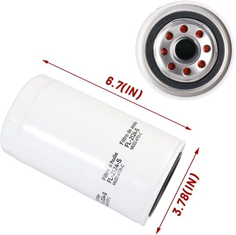 FL2124S Oil filter FD4625 Fuel Filter Fits for 2017-2022 Ford F250 F350 F450 F550 Super Duty 6.7L V8 Replaces FL2051S BC3Z-6731-B BC3Z9N184B FD-4625 FD4624 in Kuwait