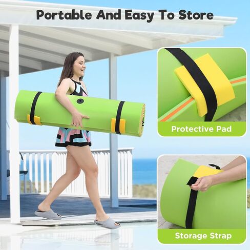 حصيرة زنبق عائمة ، 7 '/8'/9 '/13'/15.5 'حصيرة عائمة ، xpe مقاومة للدموع مقاومة للدموع. in Kuwait