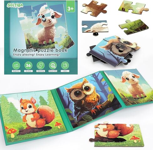 Puzzles for Kids Ages 3-5 120 Pieces Two-Book Travel Puzzles for Kids 4-6 Airplane Car Road Trip Activities Games Toys 3 4 5 6 7 8 Year Old Girls and Boys Gift in Saudi Arabia