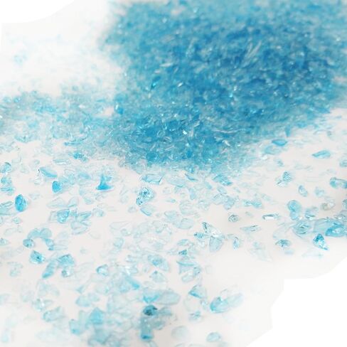 Crushed Glass, Chunky Glass Glitter, Broken Pieces, Shattered Glass, Glass Chips for Resin Art Crafts, Epoxy Resin Supplies,DIY Art Projects,Jewelry Making,1-3mm,100g/3.5oz (Aquamarine) in Kuwait