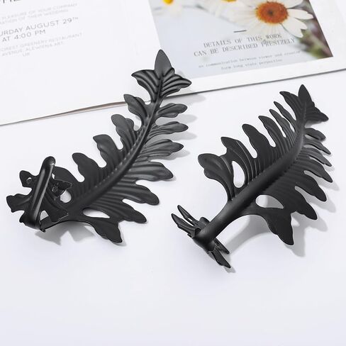 SUQ I OME 1 Pair New European Leaf Curtain Tiebacks Curtain Holdbacks Decorative Wall Hooks Hanger for Drapes Linen Holder Window Treatment Hardware, Bronze in Kuwait