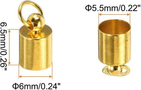 Meccanixity 5pcs Cord End Cap 5.5mm id id idster claust claasp clasp clas in Kuwait