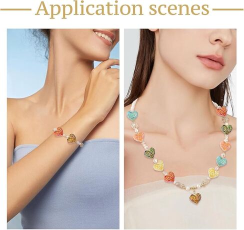 100 Pcs Colorful Acrylic Flower Bead Caps Plastic Cherry Blossom 4 Petal Clover End Caps Spring Theme Bead Caps for DIY Bouquet Jewelry Making in Kuwait