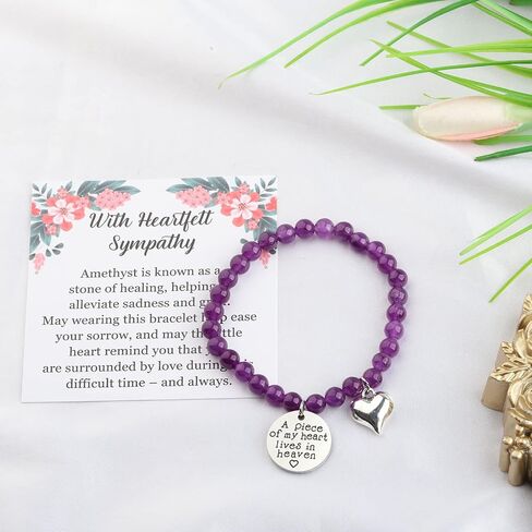 CENWA Sympathy Gift for Loss of Mom Remembrance Bracelet Sympathy Memorial Gifts for Loss of Mom Mother Father Pet in Saudi Arabia