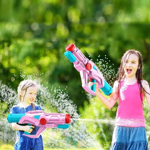 2-Pack Water Guns for Kids and Adults, Super Squirt Gun Water Soaker Blaster - Large Size - 32ft Shooting Range - High Capacity - Quick Refill - Fun Summer Outdoor Water Toys Gun for Boys Girls in Kuwait