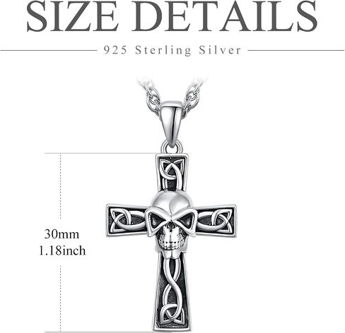 PRAYMOS St Benedict Pendant Necklace for Men Women, 925 Sterling Silver Round Antiqued Religious Protector Talisman Jewelry with Stainless Steel Chain in Saudi Arabia