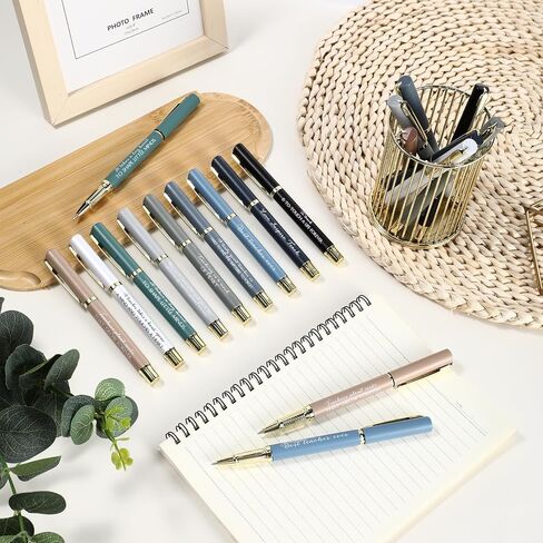 Kosiz 50 Pcs Teacher Appreciation Gifts Bulk Inspirational Thank You Teacher Pen for Men Women from Students Black Ink Retractable Ballpoint Gift for School(Rich Colors) in Kuwait
