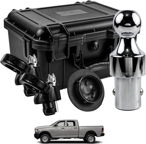 60618 Gooseneck Hitch Ball Puck System Gooseneck Hitch Kit with Box 30K 2-5/16-In Ball Compatible with 2013-2023 Ram 2500 3500 in Kuwait