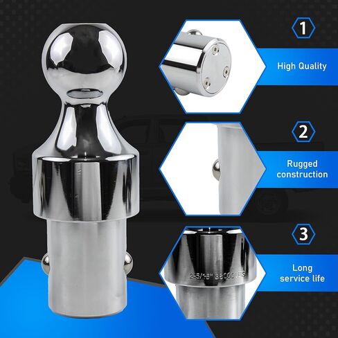 60618 Gooseneck Hitch Ball Puck System Gooseneck Hitch Kit with Box 30K 2-5/16-In Ball Compatible with 2013-2023 Ram 2500 3500 in Kuwait