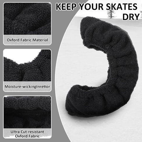 Prasacco Ice Skate Blade Covers, Winter Skate Guards Kids Hockey Skate Blade Protector Guards for Hockey Skates Sports Ice Skate Blade Cover for Kids Youth Adult Men Women Boys Girls (Pink/S) in Saudi Arabia
