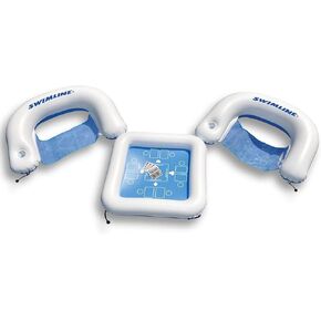 Swimline Game Station Set with Waterproof Playing Cards, white/blue (90675)