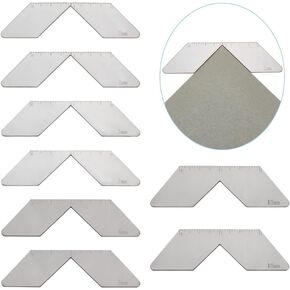 OLYCRAFT 8PCS Bookbining Corner Miter Tool 2/3/5/10mm Stainless Steel Book Book Book Corner Crotcer Tool Bookbining Corner Cutt