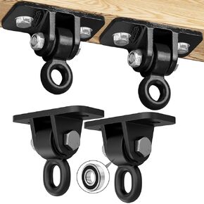 Betooll Black Hight Duty Swing Hools 2 حزم وتحمل الشماعات السوداء 2 عبوات