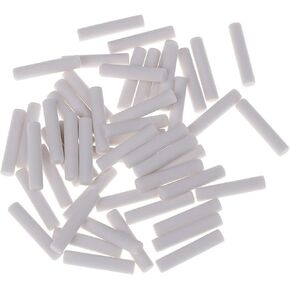 50pcs بيضاء أسطواني مطاطية ميكانيكية ممحاة القلم رصاص تعبئة (5 × 25 مم) لرسمية المدرسة/المكتب