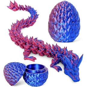 ثلاثية الأبعاد المطبوعة Dragon Egg - سلة عيد الفصح ، هدية لعبة تململ للأطفال والكبار (متعدد الألوان)