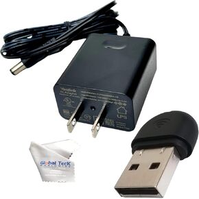 Yealink WF40 و PS5V2000US ملحق الحزمة للمكتب - واي فاي كاملة واتصال الطاقة مع قطعة قماش الألياف الدقيقة العمومية