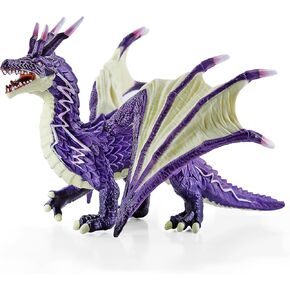 Recur Thunder Dragon Action تمثال ، 7.4 بوصة من ألعاب التنين الأرجواني للأولاد للأطفال ، وأرقام آر بي جي ، منمنمات لعرض وأدوار على الطاولة ، لعبة جامعي Toy Age 3 +