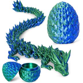 3D Printed Articulated Dragon Egg – Easter Basket Stuffers, Fidget Toy Gift for Kids & Adults(Multicolored) in Kuwait