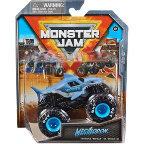 Monster Jam ، شاحنة Megalodon Monster الرسمية ، مركبة مصبوبة ، 1:64 ، ألعاب الأطفال للأولاد الذين تتراوح أعمارهم بين 3 وما فوق