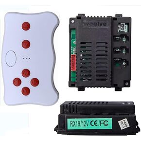 RX19 12V CE FC Ride on Toy Car 12V 2.4G تحكم عن بعد بلوتوث ومجموعة جهاز الاستقبال الإكسسوارات مربع التحكم في مربعات التحكم عن بُعد للأطفال.