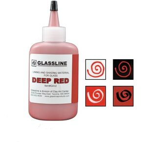 Deep Red GLASSLINE FUSING Paint Pen 2 oz Bottle [Home]