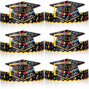 60 Pcs Preschool Paper Graduation Crown for Kids Graduation Caps Hats for Students Grad Decorations in Saudi Arabia