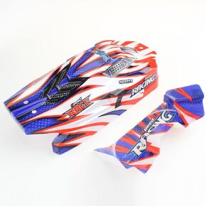Kingval Replacement RC Car Shell Cover RC Praff Parts متوافقة مع WLToys 124008 RC CAR