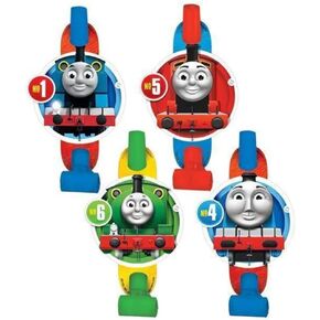 AMSCAN 251752 "Thomas All Aboard" Bloyouts Multicolor ، 8ct