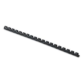 52366 روابط مشط بلاستيك زملاء ، قطرها 1/4inch ، 20 ورقة ، أسود ، 100 كوم/حزمة