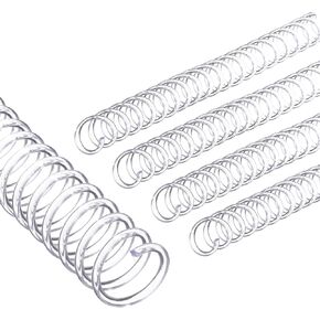 Patikil 12mm (1/2 ") لفائف ربط دوامة بلاستيكية ، 200 جهاز كمبيوتر سليم اللولبية 90 السعة 4: 1 حلزونية ملزمة الملعب لألواح الورق الربط ، شفافة