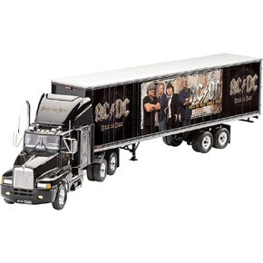 Revell 80-7453 AC/DC Tour Truck Model Kit 1:32 Scale 102-Piece Skill Level 3 Plastic Model Truck Building Kit Gift Set Includes Paint and Glue