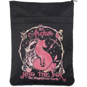 The Archer and The Fox Book Sleeve Fantasy Books Gift Little Fox Book Sleeves Romantasy Book Cover Bookish Reader Gift (BS, Black Fox BS)